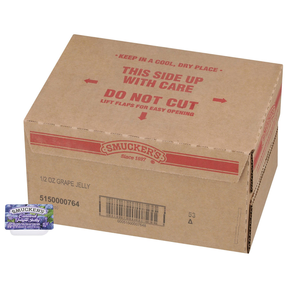 Smucker's cup front packaging showing brand and portioning convenience