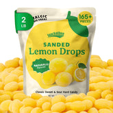 Snackathon front packaging showing resealable bulk bag and bright lemon candies for convenience