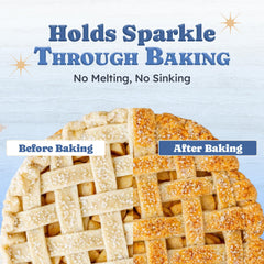 Snackathon-sugared cupcake topped with coarse crystals for eye-catching finish
