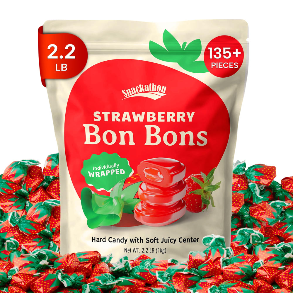 Snackathon front packaging showing resealable bag and quantity benefit