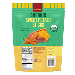 SnackYard close-up of chewy sweet potato stick texture highlighting tenderness