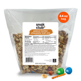 Snak Club front packaging showing 44 oz bulk bag and contents benefit convenience