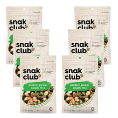 Snak Club front packaging showing branding and resealable bag benefit