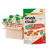 Snak Club front packaging showing Tajín seasoned crunchy peanuts for instant recognition