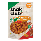 Snak Club front packaging showing resealable 26 oz bag and bold branding for easy sharing