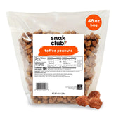 Snak Club front packaging showing 3 lb bag and product benefits