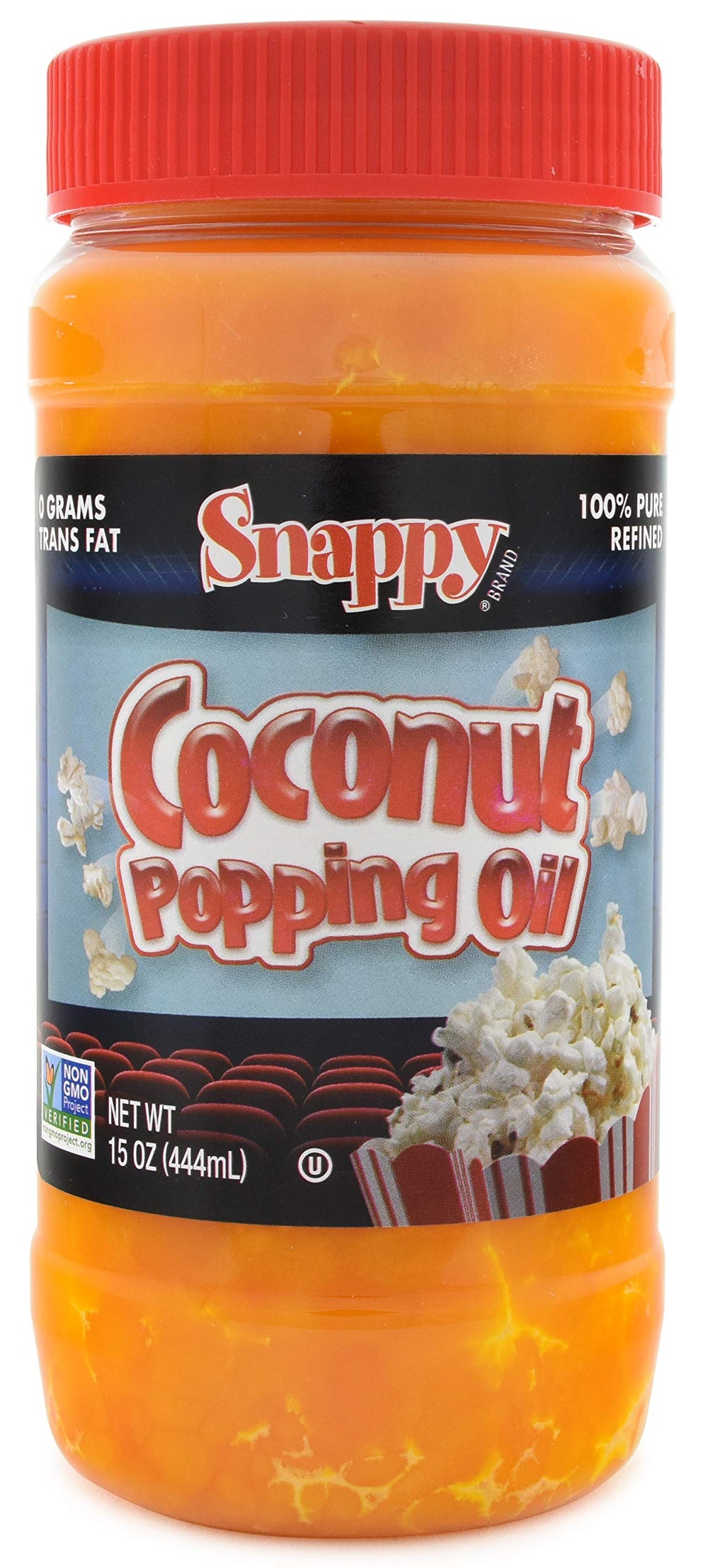 SNAPPY jar packaging showing label and 15 oz size with clear branding benefit