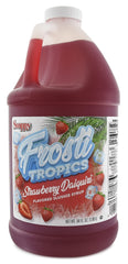 SNAPPY Frosti Tropics jug front view showing strawberry daiquiri label and easy-pour cap