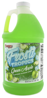 SNAPPY bottle front label showing green apple flavor and clear instructions for easy use
