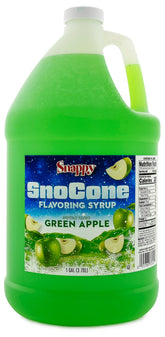 SNAPPY green apple gallon jug front label showing flavor and size, easy identification