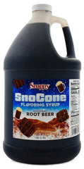SNAPPY root beer gallon front label showing product and serving info for quick identification