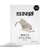 SNØ front packaging showing 1 lb resealable bag and clear branding for freshness