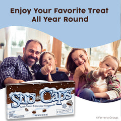 Sno-Caps used as ice cream topping adding crunchy chocolate flavor