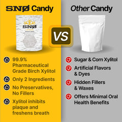 SNØ chips in hand showing size and portioning convenience benefit
