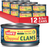 Snow's front packaging showing 6.5 oz can and brand for easy storage benefit