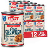 Snow's front can view showing product and easy meal benefit