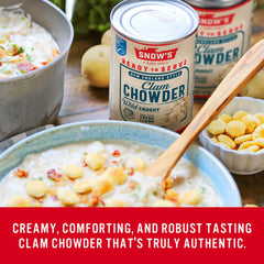 Snow's creamy broth texture close-up showing rich mouthfeel and comfort