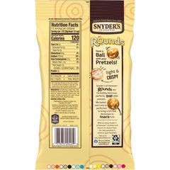 Snyder's of Hanover single 3.5 oz pack held to show portable size