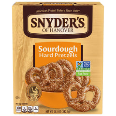 Snyder's of Hanover front packaging showing box and two-pack convenience