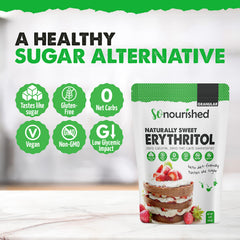 So Nourished scoop of erythritol in measuring spoon for accurate baking