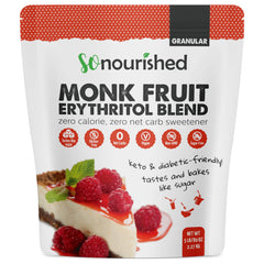 So Nourished front packaging showing 80oz tub and product label, clear benefits
