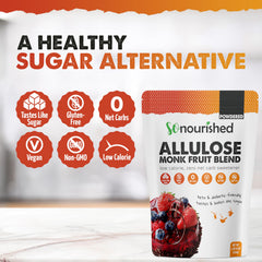 So Nourished spoon with measured powder illustrating portion control benefit