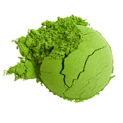 Soar Organics whisked matcha in bowl with froth, demonstrating smooth creamy result