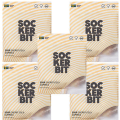 Sockerbit close-up of gummy texture highlighting soft chew and sour sugar coating for flavor