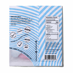 Sockerbit opened individual bag with candies spread, convenient portioning and sharing