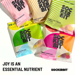 Sockerbit sour gummy mix detail showing sugar coating and tangy bite