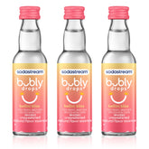 sodastream bubly bellini bliss front packaging showing three bottles and label, convenient supply