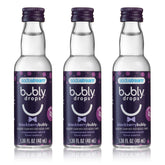 SodaStream bubly Blackberry front packaging showing three bottles and benefits