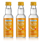 SodaStream bubly Drops Mango front packaging showing three bottles and benefits