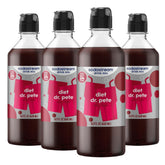 SodaStream front packaging showing four diet Dr Pete bottles and benefits