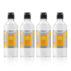 sodastream diet tonic front packaging showing four bottles and savings