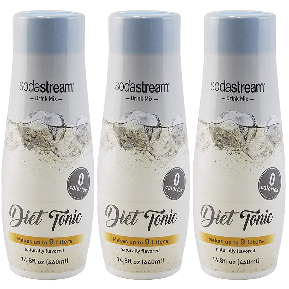sodastream bottle front view showing label and calorie-free benefit