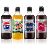 sodastream front packaging showing four diet flavor bottles and pack benefit