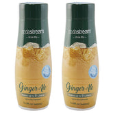 SodaStream two 440ml ginger ale bottles front view showing packaging and labels for easy identification