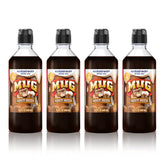 sodastream MUG Root Beer front packaging showing four bottles and pour-spout cap for easy mixing