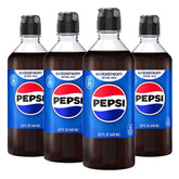 sodastream front packaging showing four Pepsi syrup bottles and pack benefit