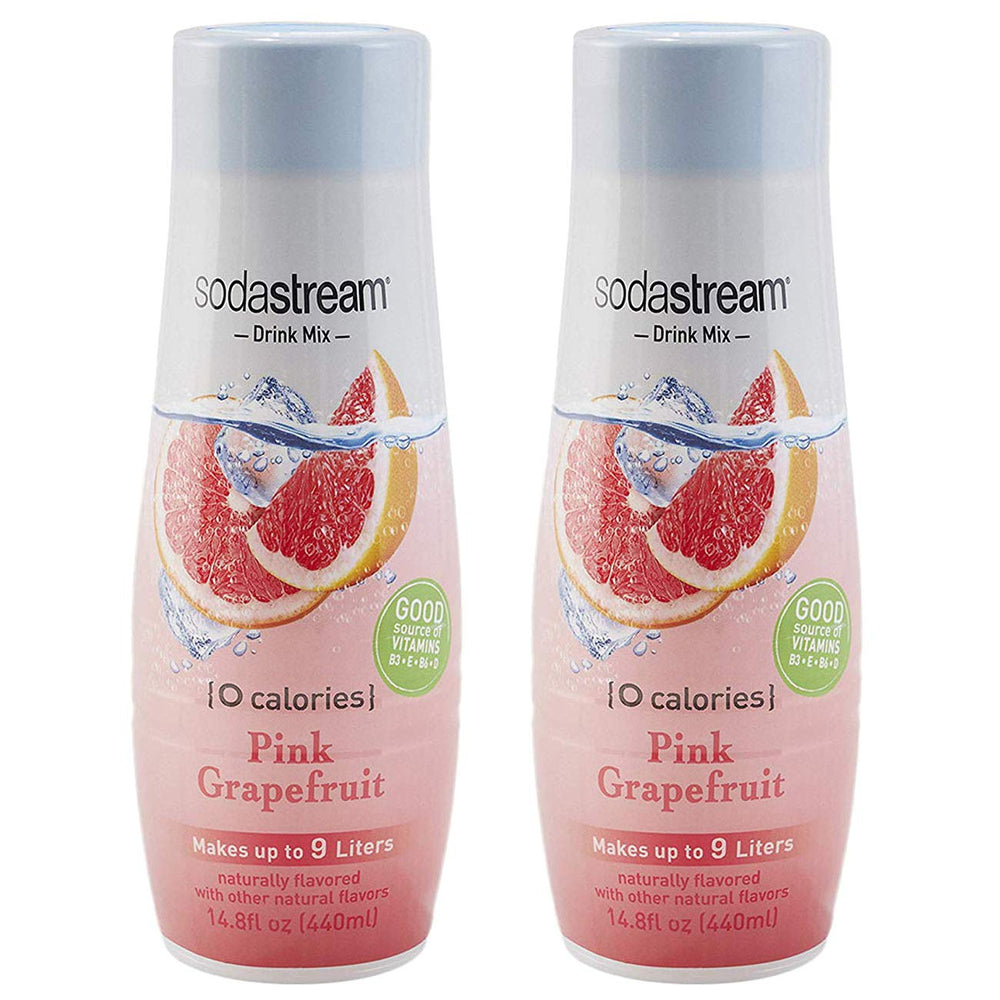 sodastream bottle front packaging showing label and size, convenient long-lasting mix