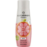 SodaStream bottle front packaging showing pink grapefruit label and calorie-free benefit