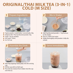 Soeos prepared hot milk tea in mug demonstrating quick warming comfort