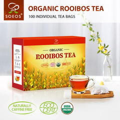 Soeos tagless tea bag detail showing tidy steeping and easy disposal benefit