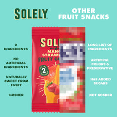 SOLELY open box with five pouches showing portion control and easy storage