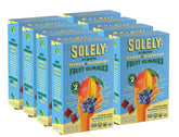 SOLELY front packaging showing mango and blueberry whole fruit gummies and benefits