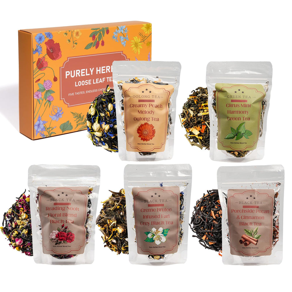 Solisleaf front packaging showing five-flavor sampler, great for gifting