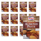 SOLO almond paste front packaging showing brand and product, convenient bulk use