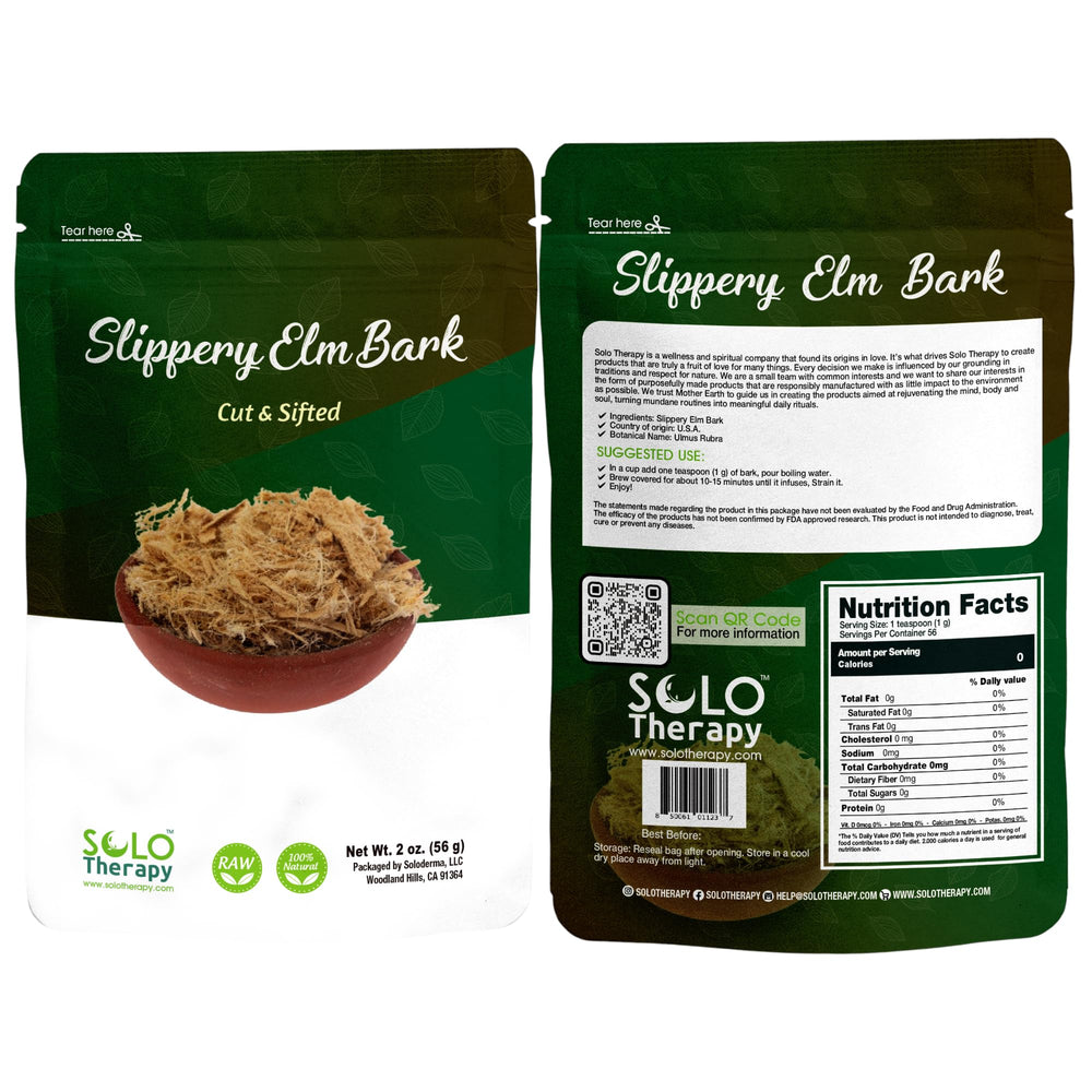 Solo Therapy front packaging showing 56g resealable pouch and label benefit convenience