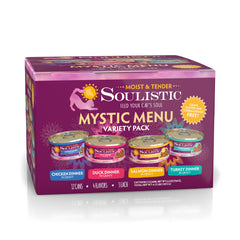 Soulistic front packaging showing variety pack and easy selection benefit